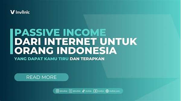 Passive Income Dari Internet